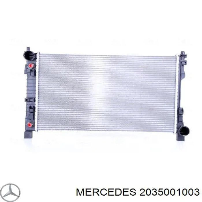 Radiador de esfriamento de motor Mercedes 2035001003 preço, a partir de 67,05 USD