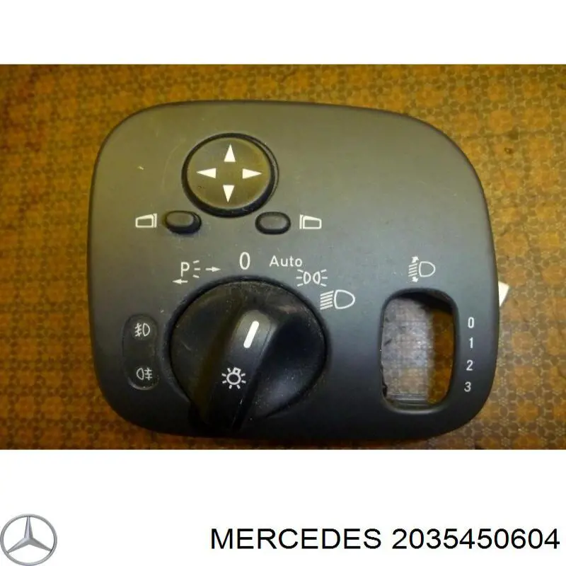 A20354506049116 Mercedes Comutador das luzes no "painel de instrumentos"
