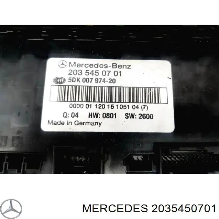 2035450701 Mercedes Unidade de dispositivos de segurança
