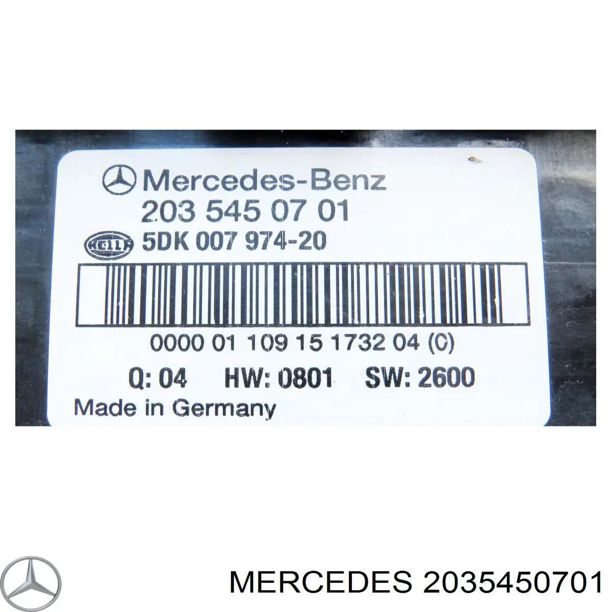 Unidade de dispositivos de segurança Mercedes 2035450701 preço, a partir de 139,61 USD
