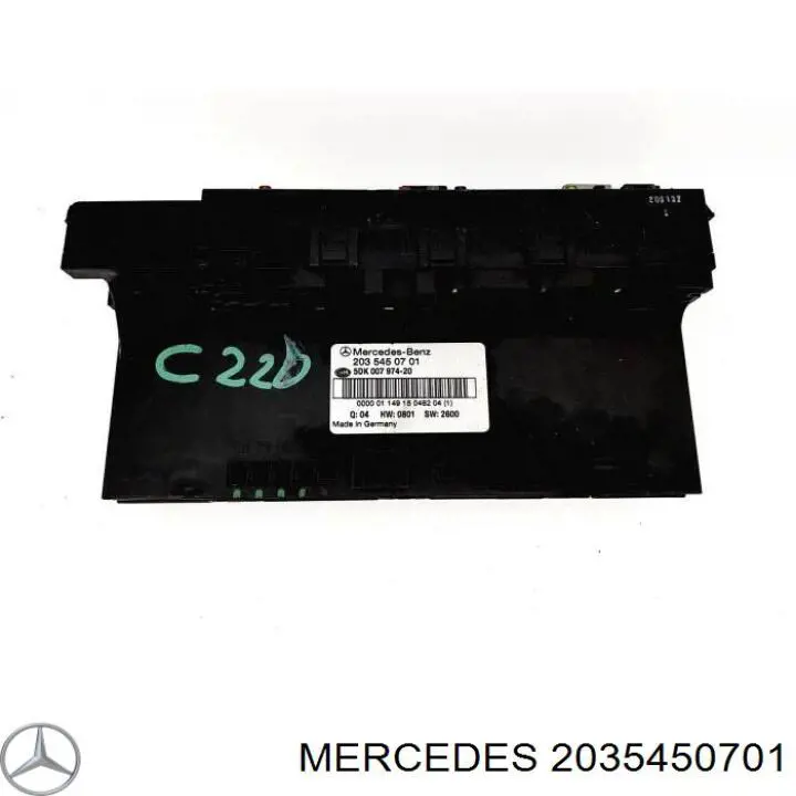Unidade de dispositivos de segurança Mercedes 2035450701