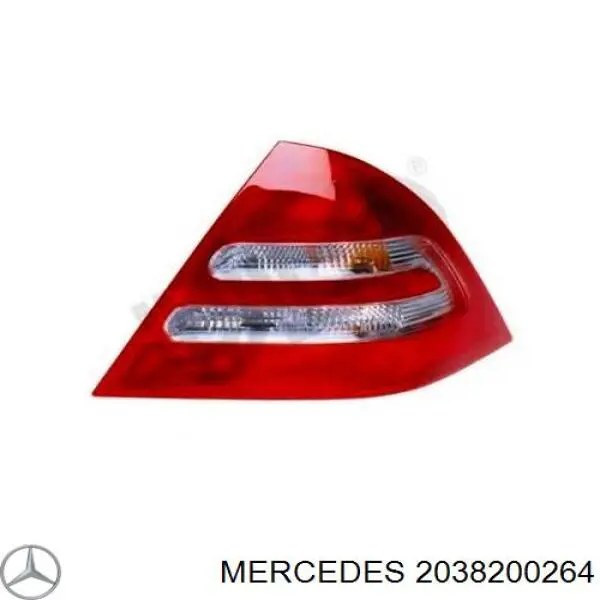 2038200264 Mercedes Lanterna traseira direita