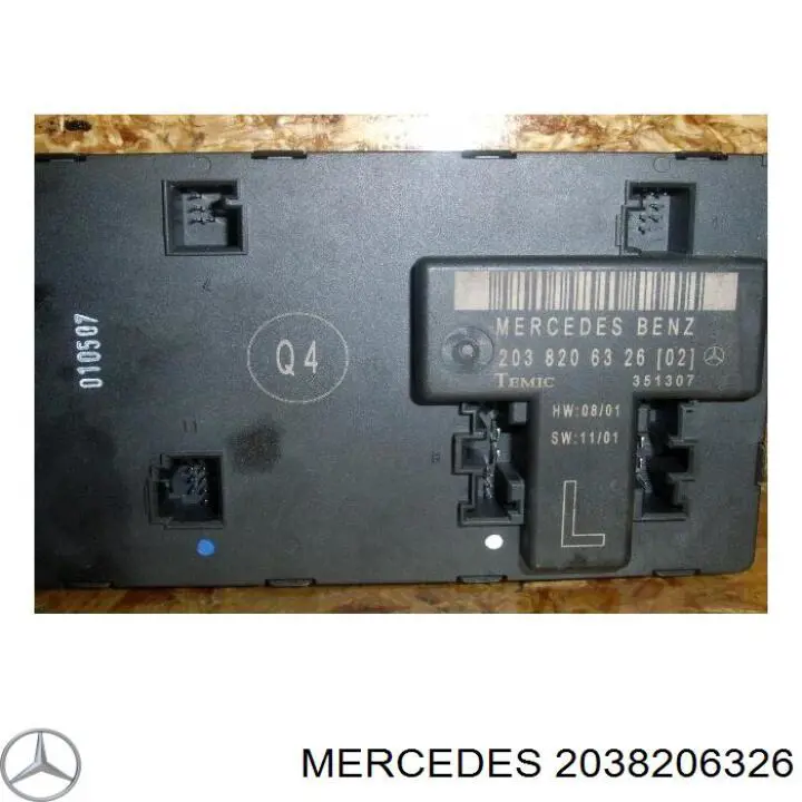 Módulo de conforto da porta dianteira 2038206326 Mercedes