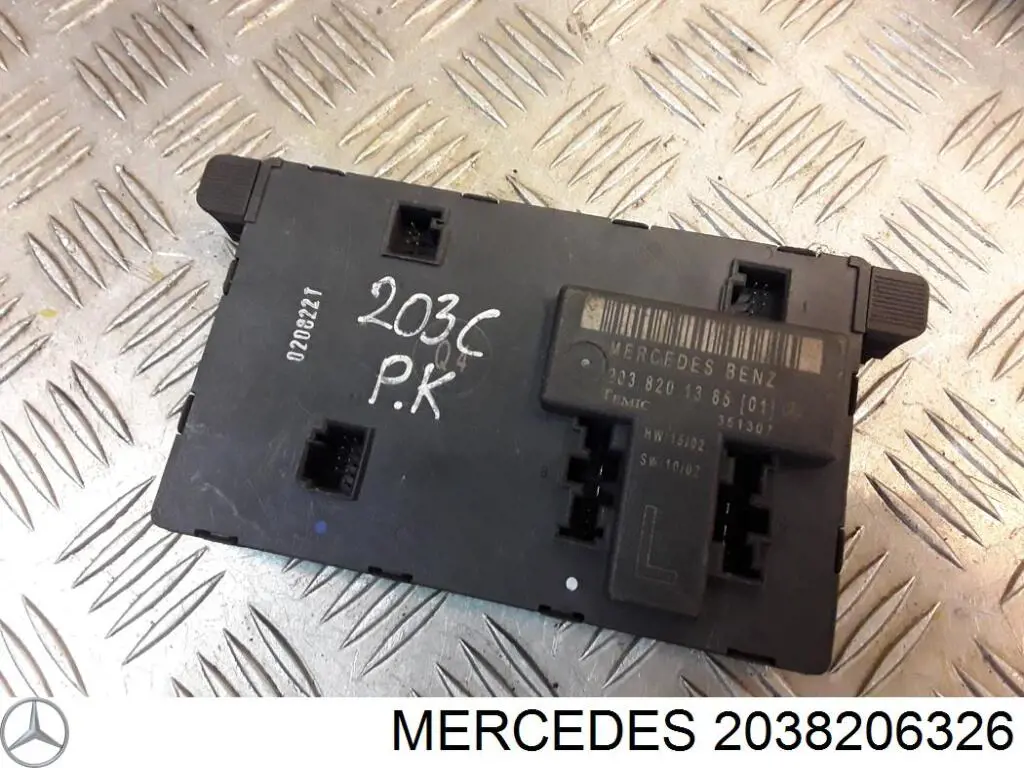 2038206326 Mercedes Módulo de conforto da porta dianteira