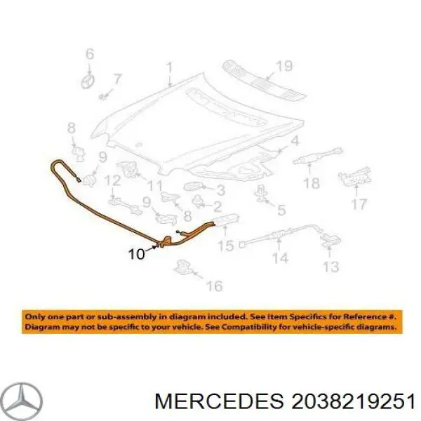 Sensor de abertura da capota Mercedes A2038219251 preço, a partir de 36,97 USD