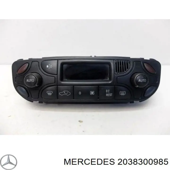 2038300985 Mercedes Unidade de controlo dos modos de aquecimento/condicionamento