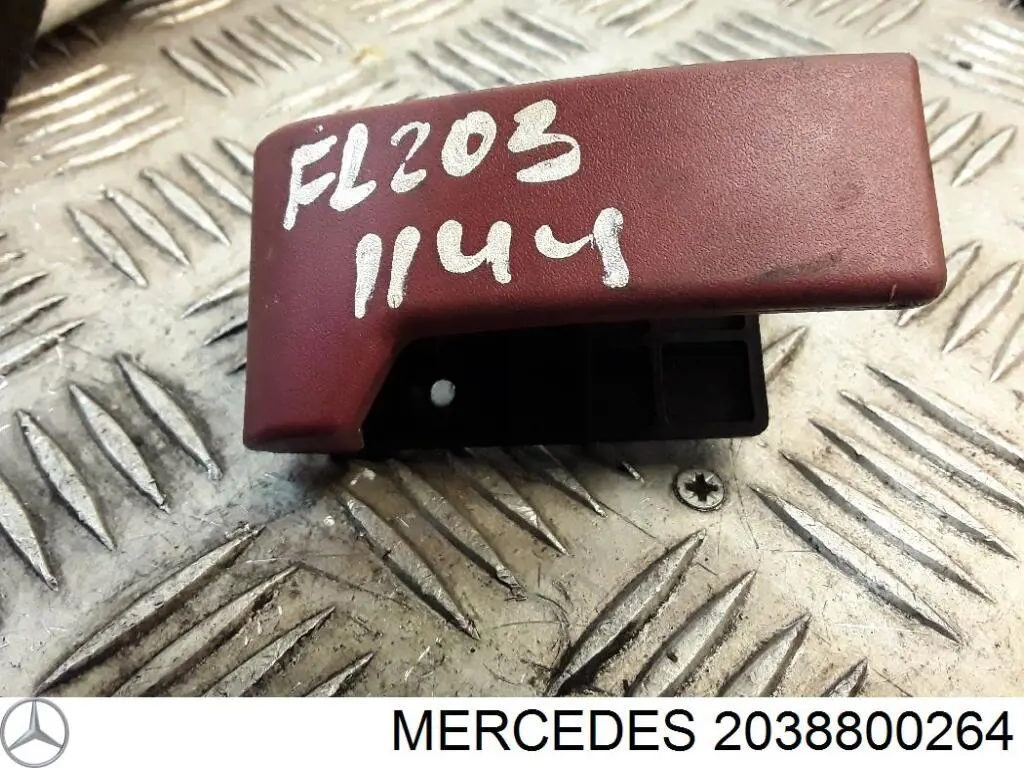 2038800164 Mercedes Viga con gancho do fecho da capota