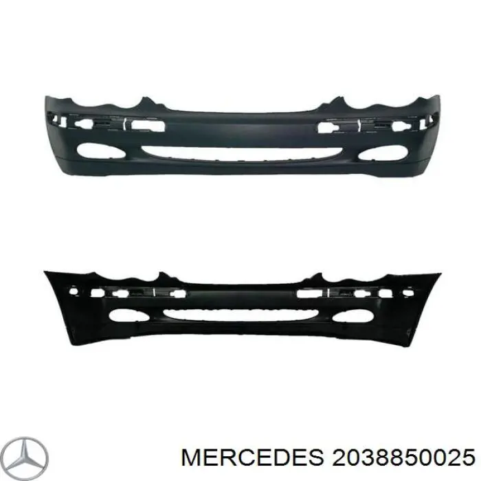 2038850025 Mercedes Pára-choque dianteiro