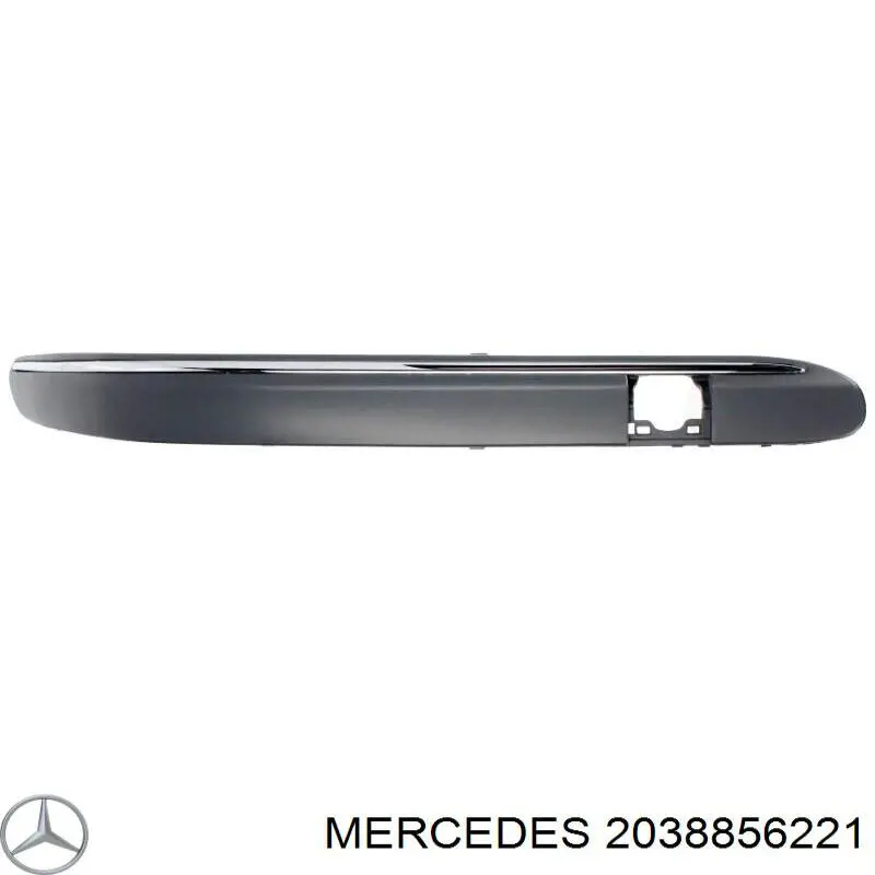 Moldura direita do pára-choque dianteiro Mercedes 2038856221 preço, a partir de 25,62 USD