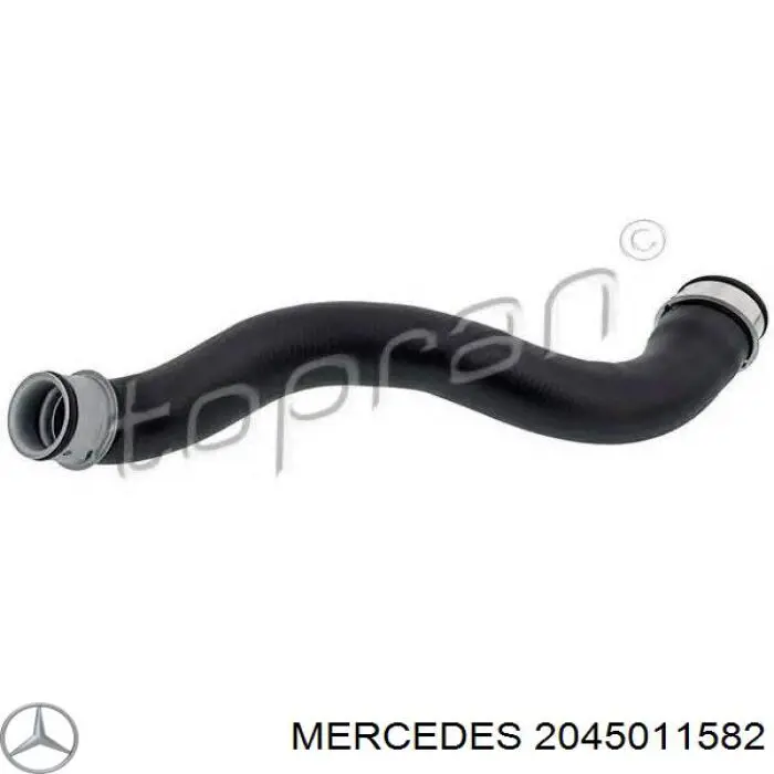 2045011582 Mercedes Mangueira (cano derivado) do radiador de esfriamento superior