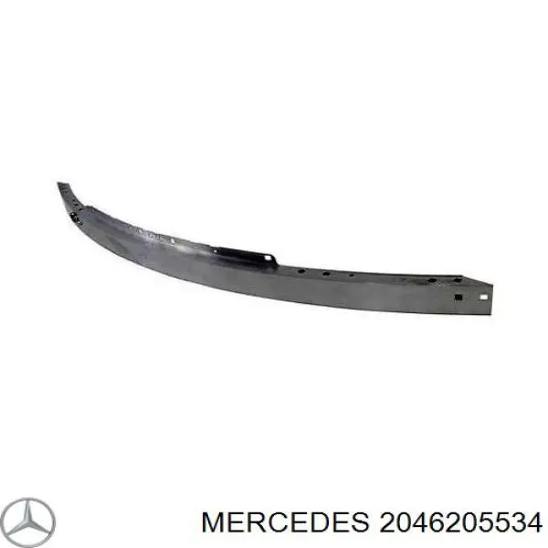 2046205534 Mercedes Reforçador do pára-choque dianteiro
