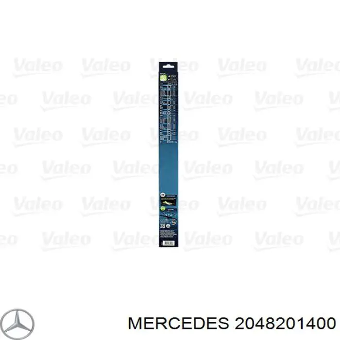 2048201400 Mercedes Limpa-pára-brisas do pára-brisas, kit de 2 un.