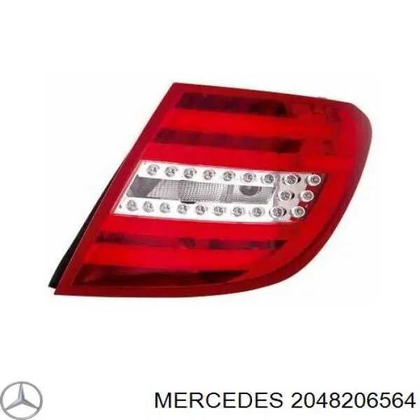Lanterna traseira direita Mercedes 2048206564 preço, a partir de 273,48 USD