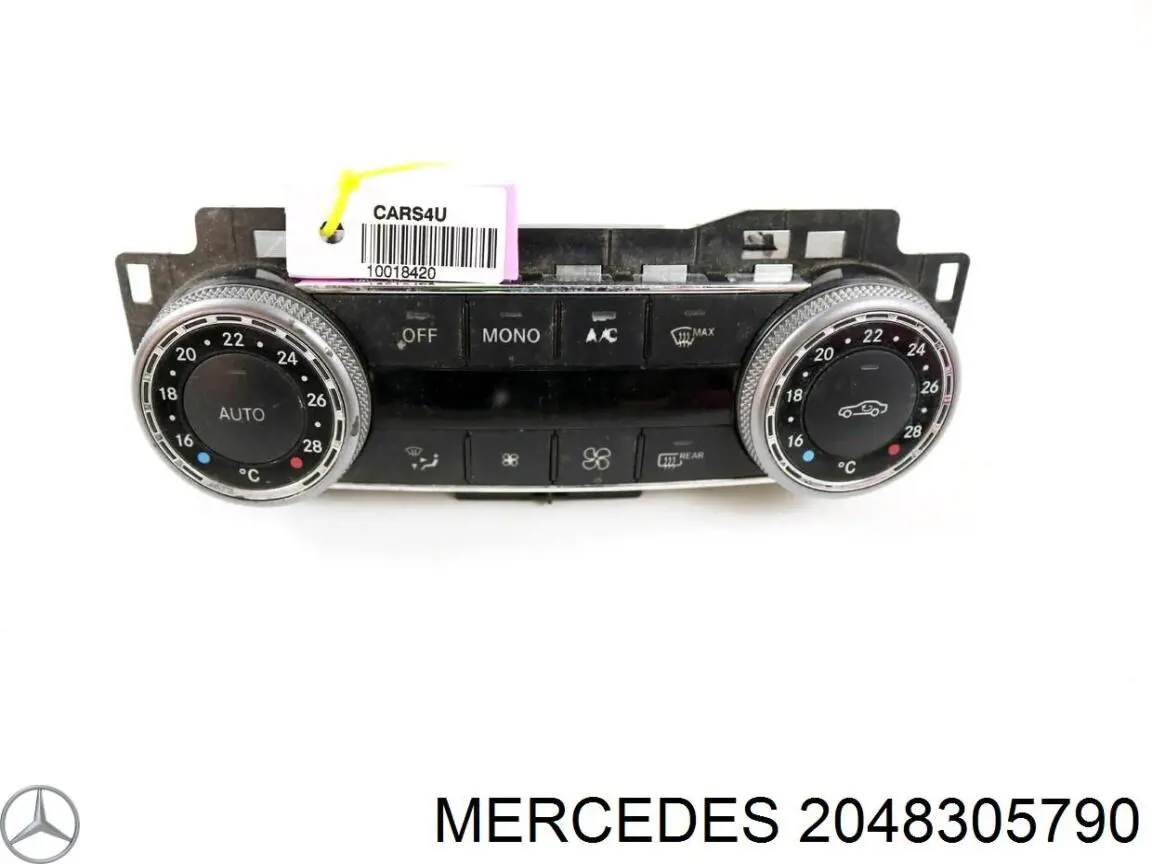 2048305790 Mercedes Unidade de controlo dos modos de aquecimento/condicionamento