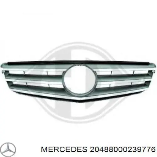 Grelha do radiador Mercedes A20488000239776 preço, a partir de 120,27 USD
