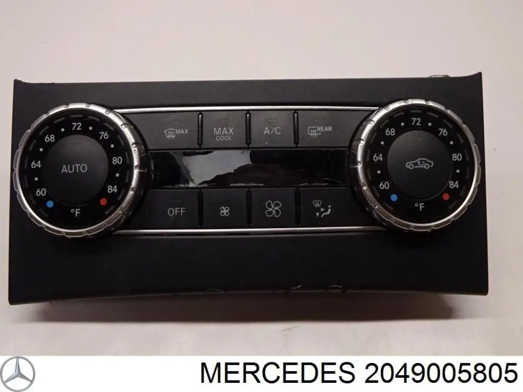 2049005805 Mercedes Unidade de controlo dos modos de aquecimento/condicionamento