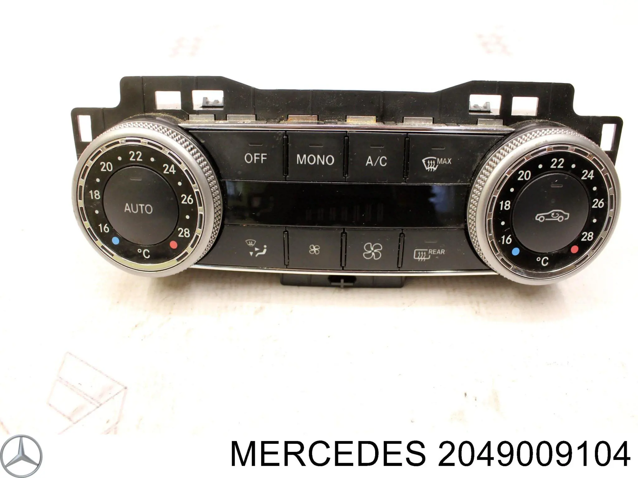 2049009104 Mercedes Módulo de direção (Centralina eletrônica) de climatização