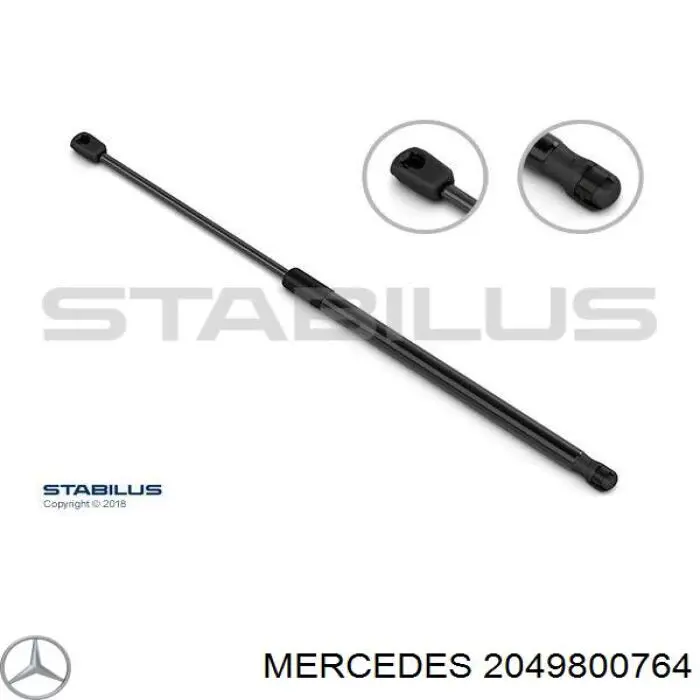 Amortecedor de tampa de porta-malas (de 3ª/5ª porta traseira) Mercedes 2049800764 preço, a partir de 13,03 USD