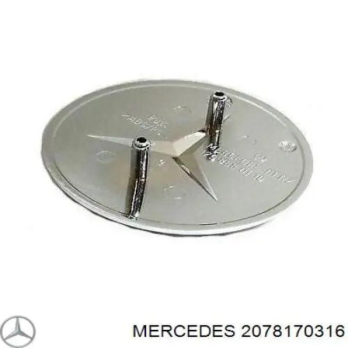 2078170316 Mercedes Emblema da capota
