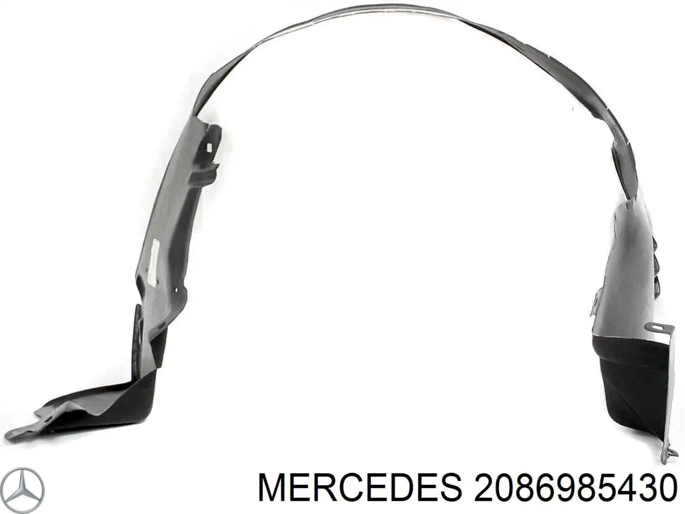 A2086985430 Mercedes Guarda-barras direito do pára-lama dianteiro