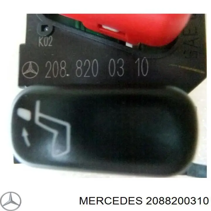 2088200310 Mercedes Botão de ativação do sinal de emergência