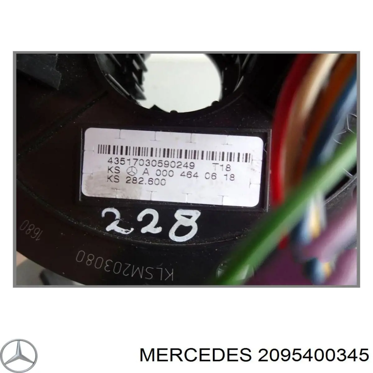 Anel AIRBAG de contato, cabo plano do volante Mercedes 2095400345 preço, a partir de 72,62 USD