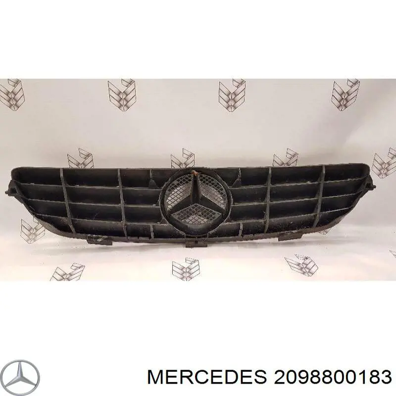  Grelha do radiador Mercedes CLK coupé (C209) (2002 - 2009) 
