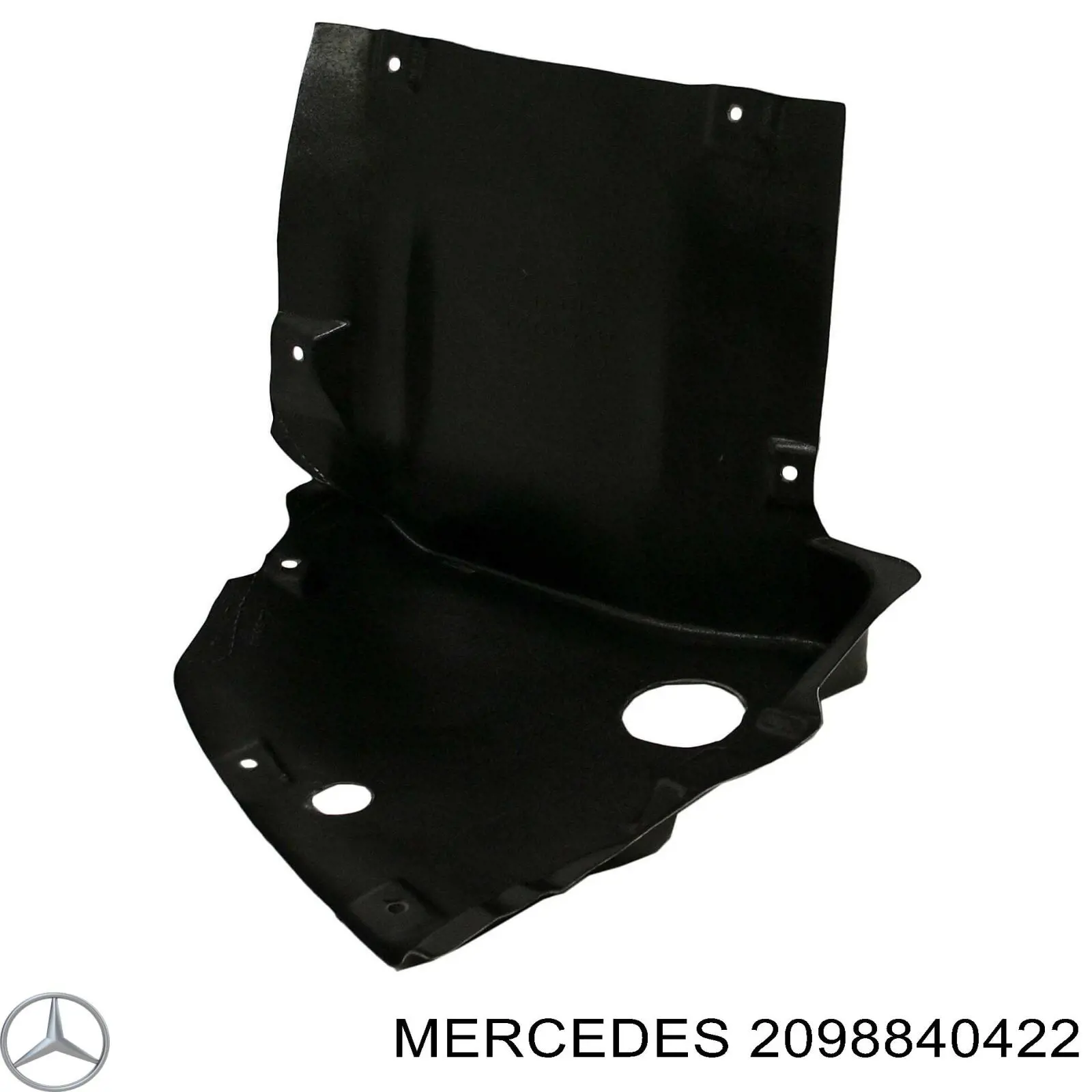 Guarda-barras direito dianteiro do pára-lama dianteiro Mercedes A2098840422 preço, a partir de 24,99 USD