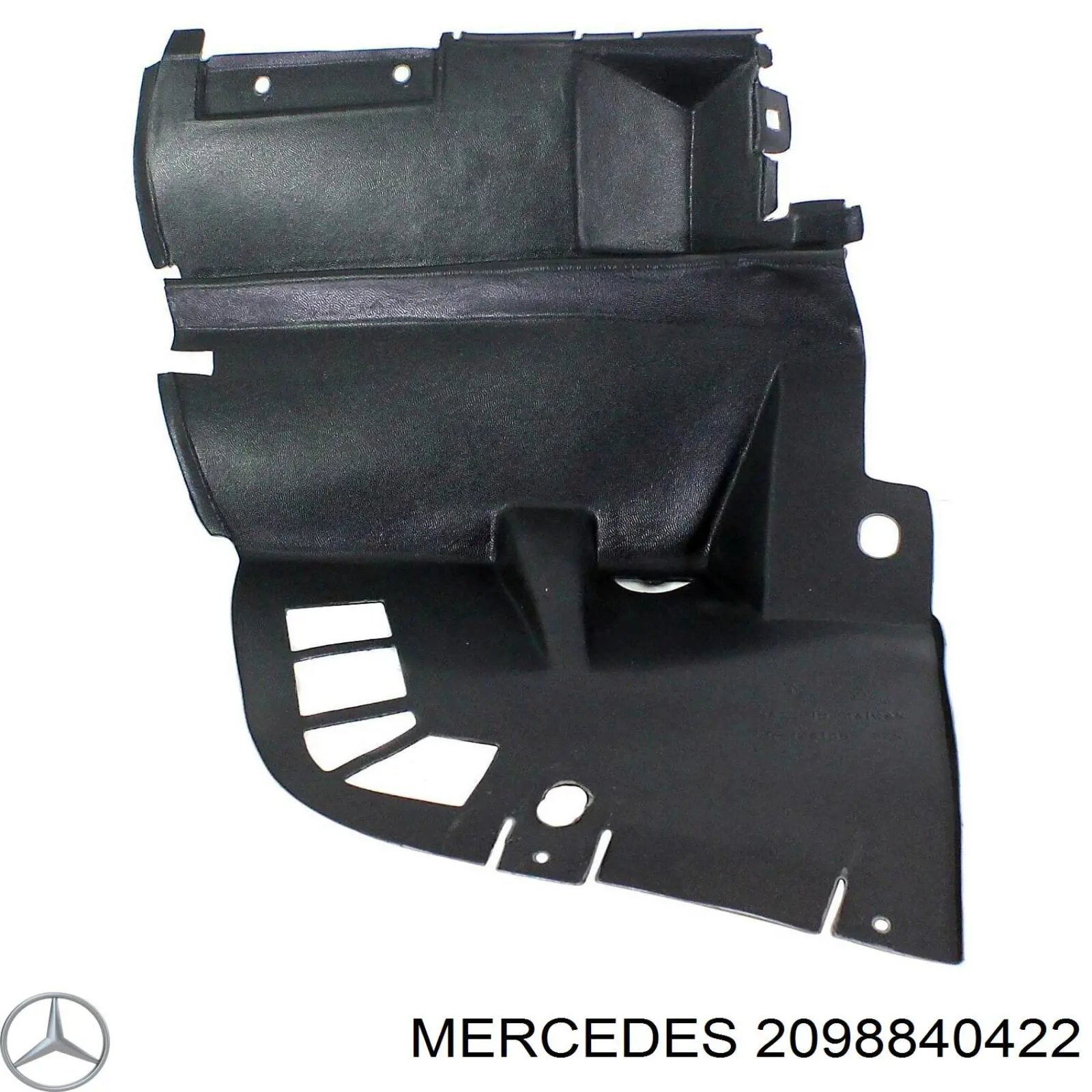 A2098840422 Mercedes Guarda-barras direito dianteiro do pára-lama dianteiro