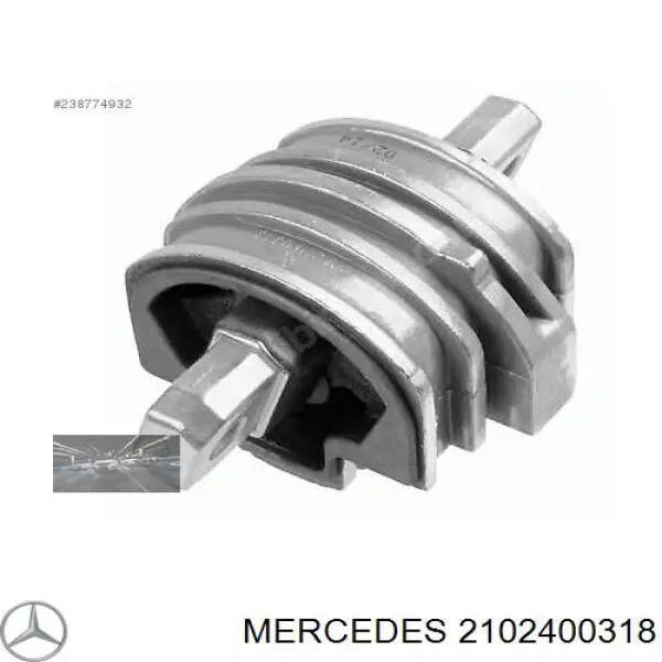 Compre 2102400318 Mercedes Coxim de transmissão (suporte da caixa de mudança)