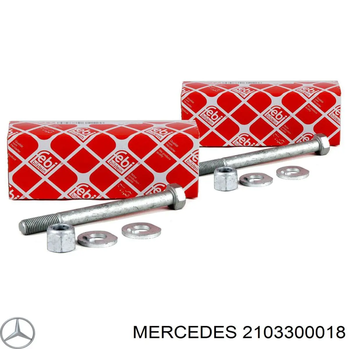 Compre 2103300018 Mercedes Parafuso de fixação de braço oscilante dianteiro, kit