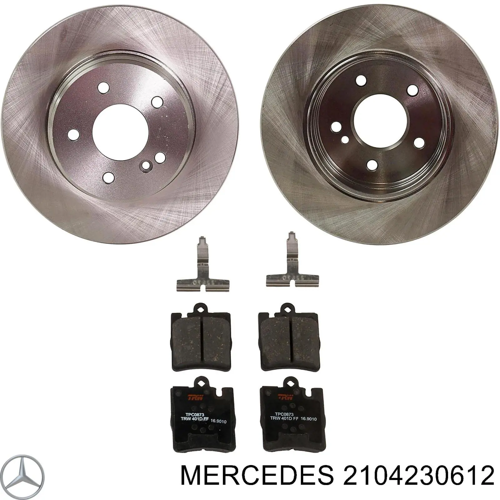 Disco do freio traseiro Mercedes 2104230612 preço, a partir de 40,13 USD