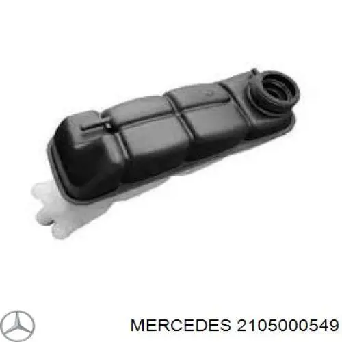 2105000549 Mercedes Tanque de expansão do sistema de esfriamento