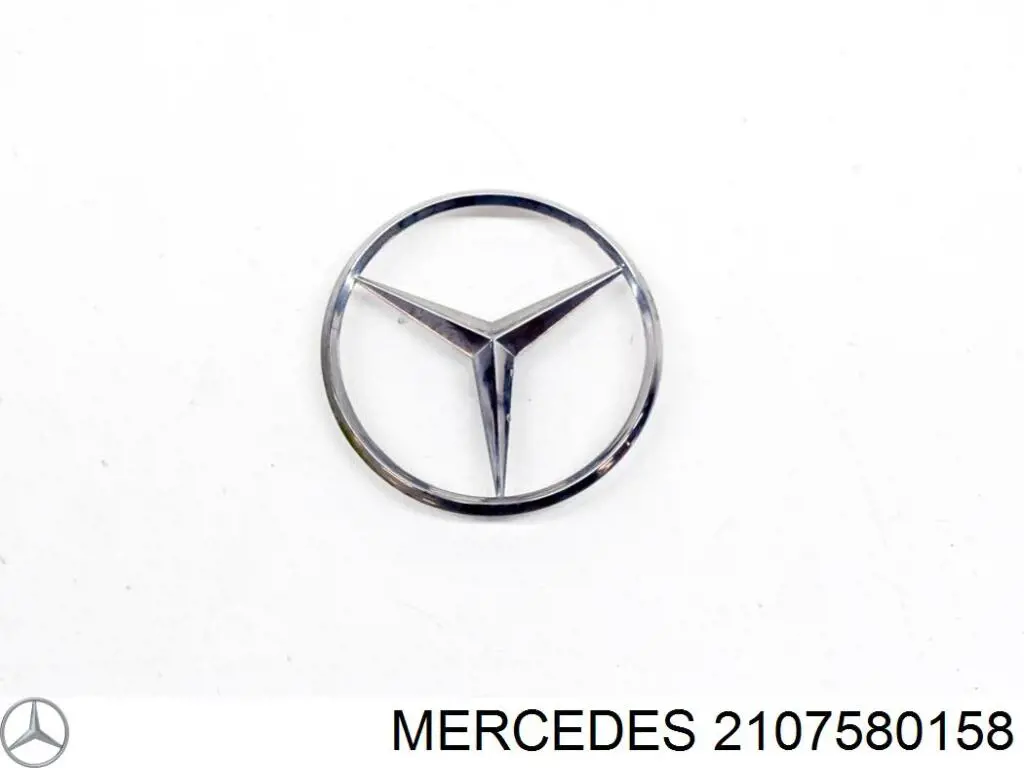 2107580158 Mercedes Emblema de tampa de porta-malas (emblema de firma)