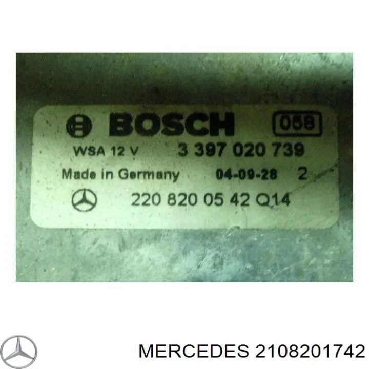 Compre 2108201742 Mercedes Motor de limpador pára-brisas do pára-brisas