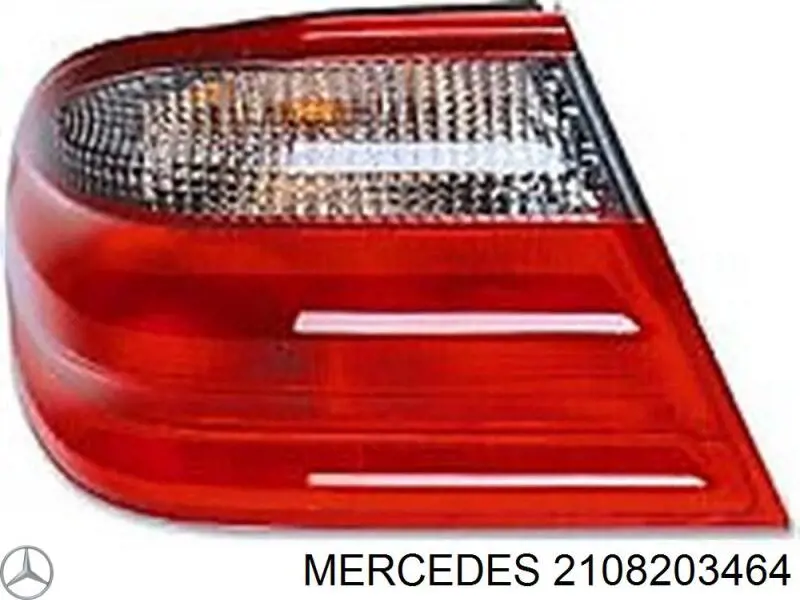 2108203464 Mercedes Lanterna traseira direita externa