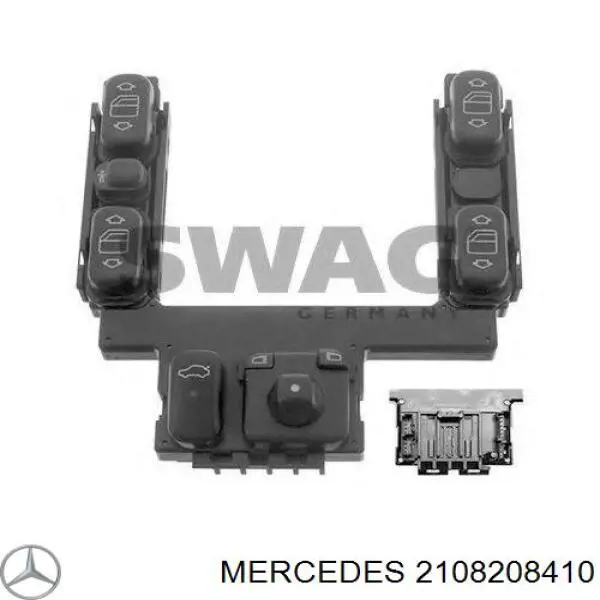 2108208410 Mercedes Unidade de botões de controlo de elevador de vidro de consola central