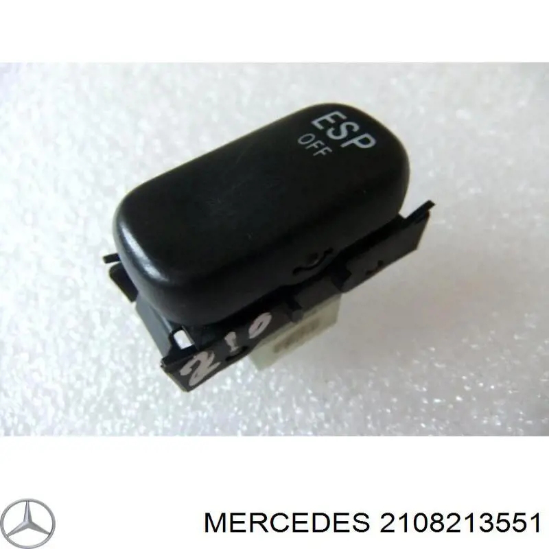 A2108207710 Mercedes Unidade de botões de controlo de elevador de vidro de consola central