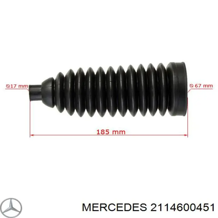 A2114605100 Mercedes Tubos da cremalheira da direção