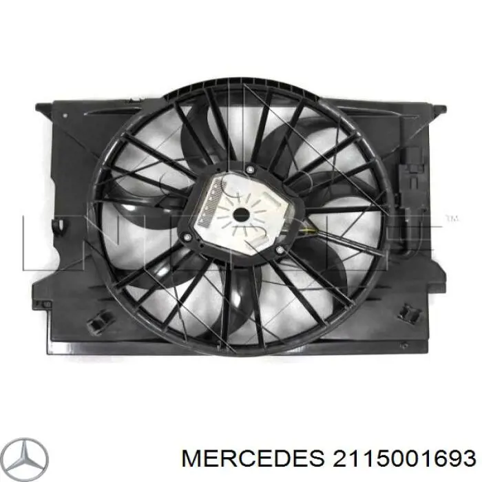 Ventilador elétrico de esfriamento montado (motor + roda de aletas) direito Mercedes 2115001693 preço, a partir de 160,57 USD
