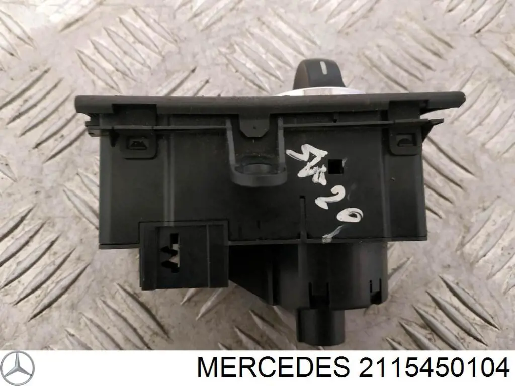 2115450104 Mercedes Comutador das luzes no "painel de instrumentos"