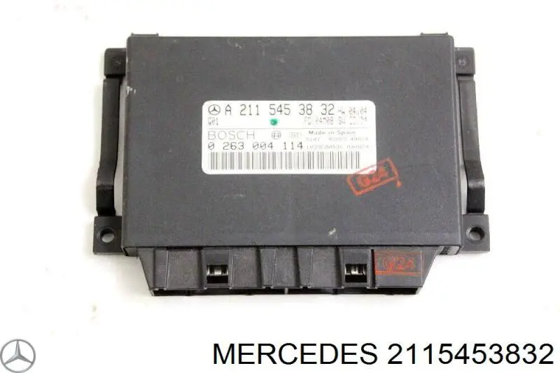 2115453832 Mercedes Módulo de direção (Centralina eletrônica) de sensor de estacionamento