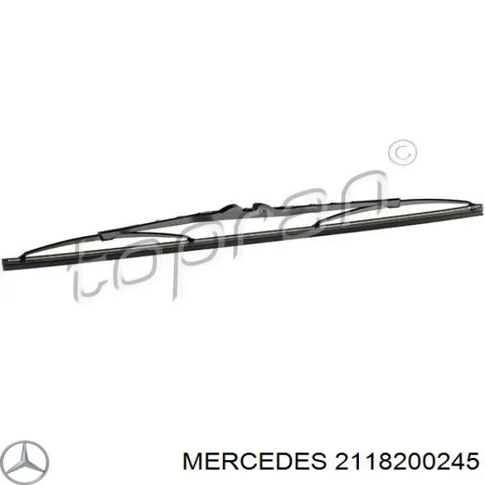 2118200245 Mercedes Limpa-pára-brisas de vidro traseiro