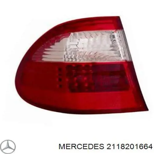 Lanterna traseira direita externa Mercedes 211820166464 preço, a partir de 64,11 USD
