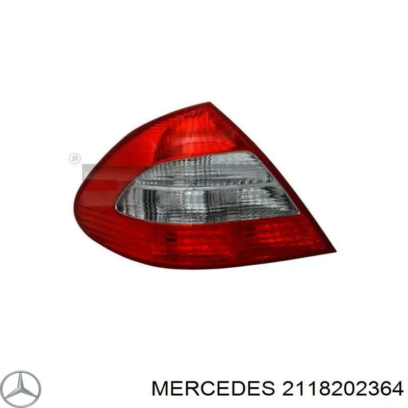 2118202364 Mercedes Lanterna traseira esquerda externa