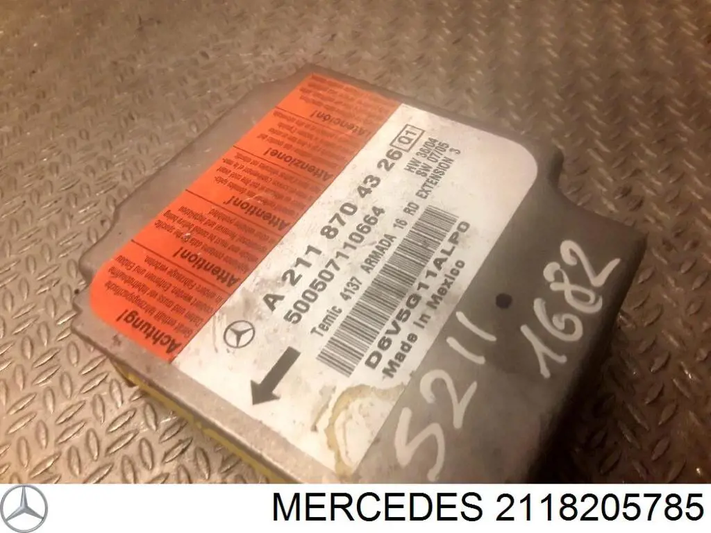 Módulo processador de controlo da bolsa de ar (Centralina eletrônica AIRBAG) Mercedes A211870398564 preço, a partir de 64,70 USD