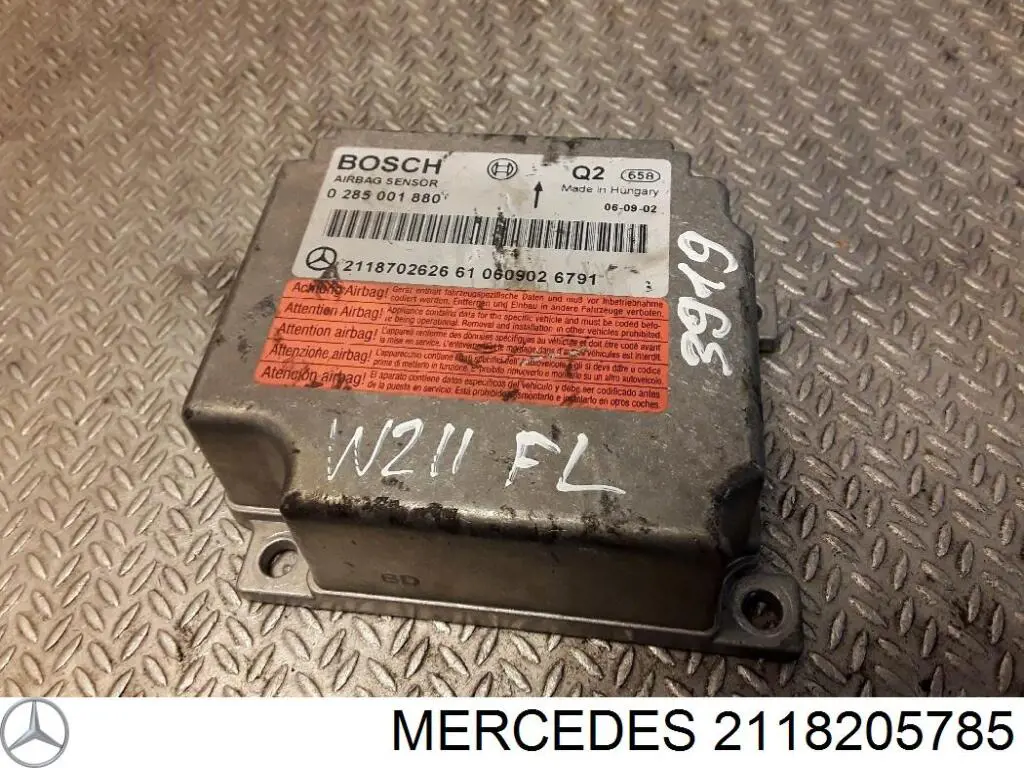 Compre A211870398564 Mercedes Módulo processador de controlo da bolsa de ar (Centralina eletrônica AIRBAG)