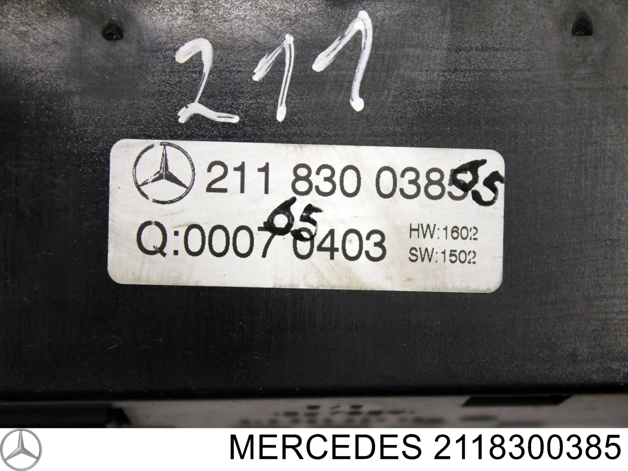 2118300385 Mercedes Unidade de controlo dos modos de aquecimento/condicionamento