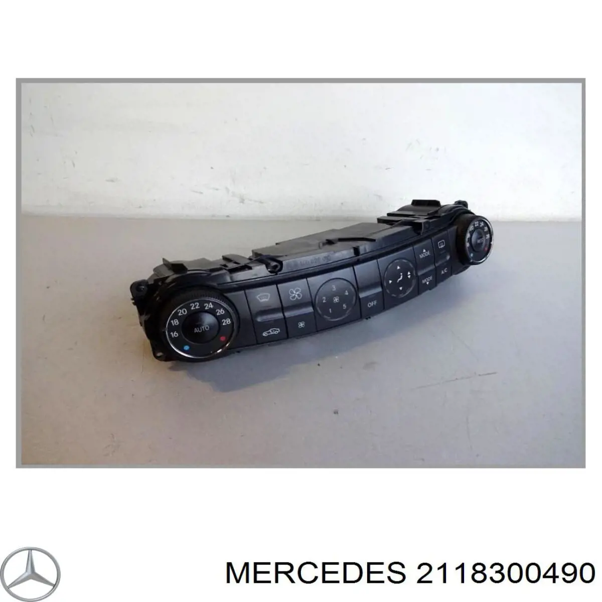 2118300490 Mercedes Unidade de controlo dos modos de aquecimento/condicionamento