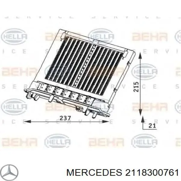 Compre 2118300761 Mercedes Aquecedor elétrico de ar do sistema de calefacção de salão